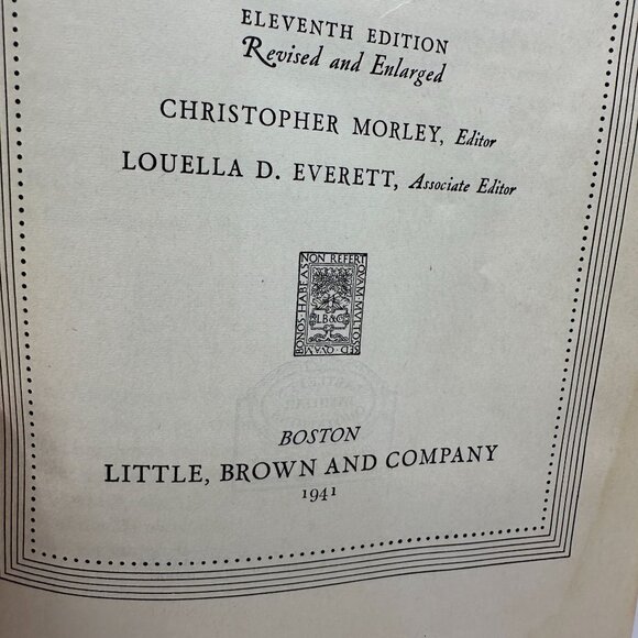 Familiar Quotations John Bartlett 11th Hardcover Book 1941 Little Brown Co - Picture 2 of 9